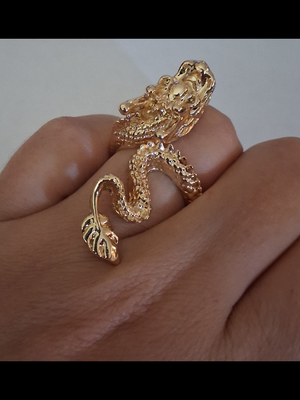 18K Gold Dragon Wrap Ring